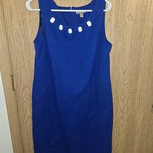 Elegant Blue Midi Dress